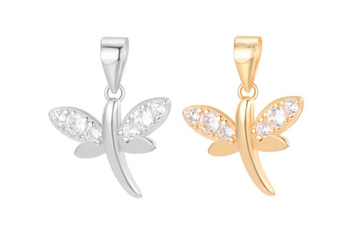 Colgante plata 925 libelula