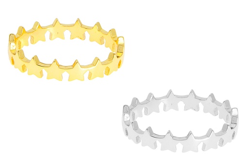 Anillo plata 925 estrellitas 