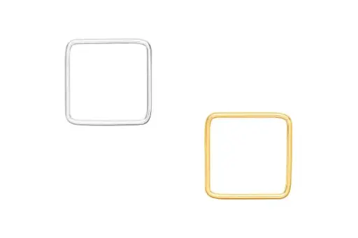 Sterling silver squared finding