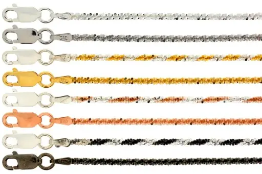 Sterling silver rock 030 chain