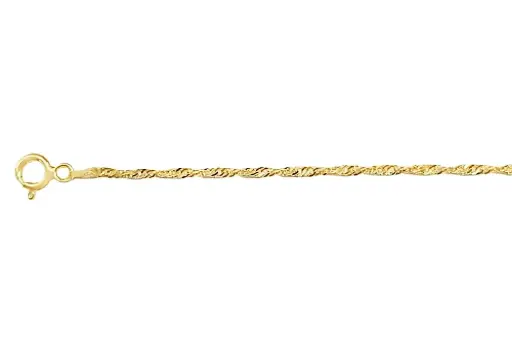 Tobillera plata 925 cadena singapur 2mm