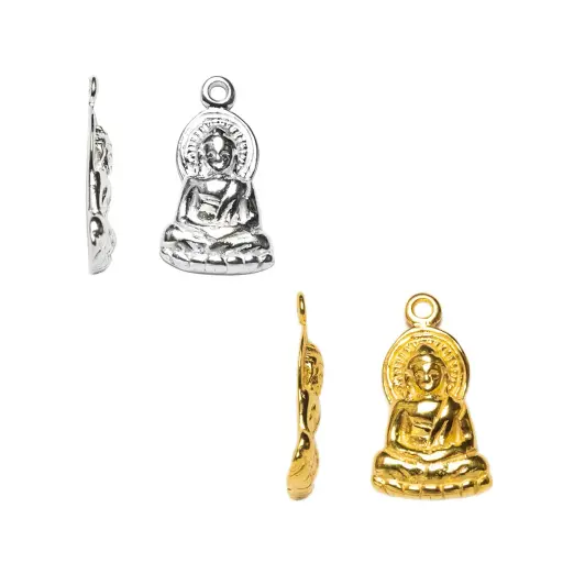 Sterling silver Buddha charm pendant