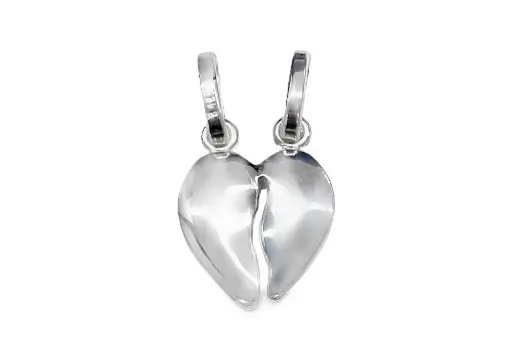 [0910900000PL] Sterling silver broken heart pendant 