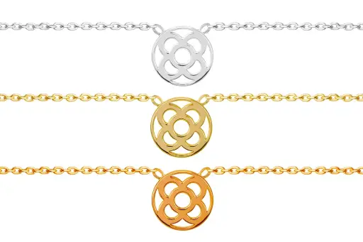 Collar choker plata 925 flor de barcelona 8mm