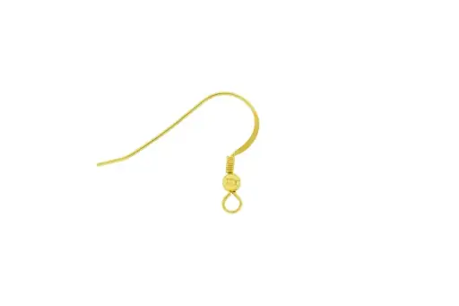 Gancho hippie plata 925 con bola 3mm