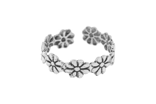 [12683A0000OX] Anillo de pie plata 925 flores 