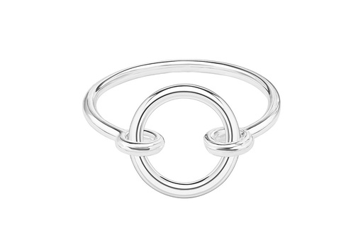 Anillo plata 925 círculo 