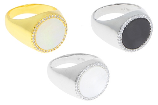 Anillo plata 925 con ziconita