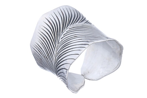 Anillo plata 925 hoja de platanero