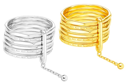 Silver 925 seven rings