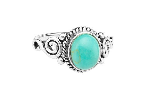 Anillo plata 925 turquesa 