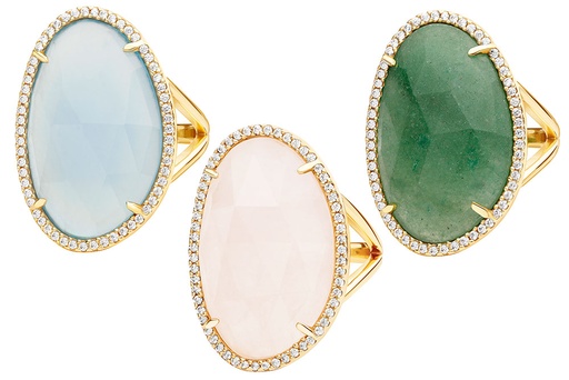 Anillo plata piedra semi preciosa con zirconita 