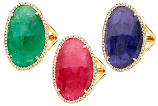 Anillo plata piedra semi preciosa con zirconita 