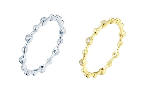 Sterling silver zirconia ring