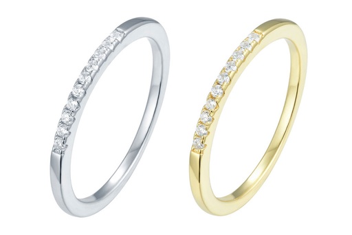 Sterling silver zirconia ring