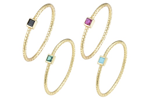 Sterling silver mini zirconia ring