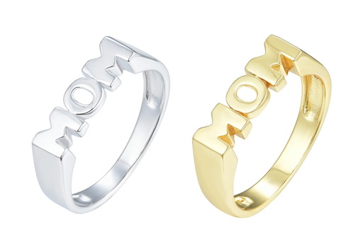 Anillo plata 925 sello mom