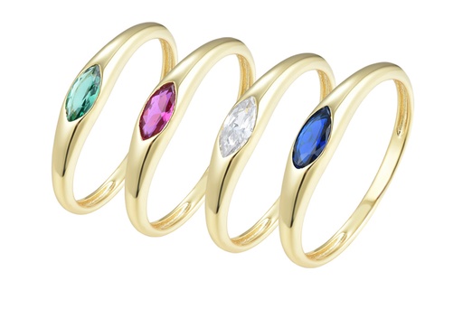 Anillo plata 925 con zirconita