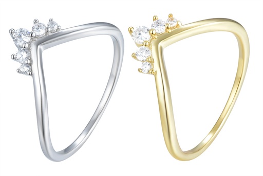 Sterling silver zirconia ring