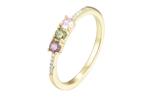 Sterling silver mix zirconia ring