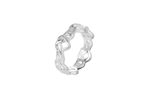 Anillo plata 925 corazones anudados