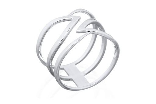 Sterling silver wide ring