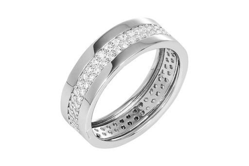 Anillo plata 925 alianza circonitas 5mm