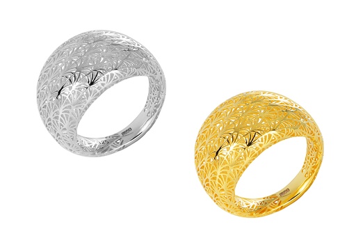 Anillo plata 925 ancho 3d