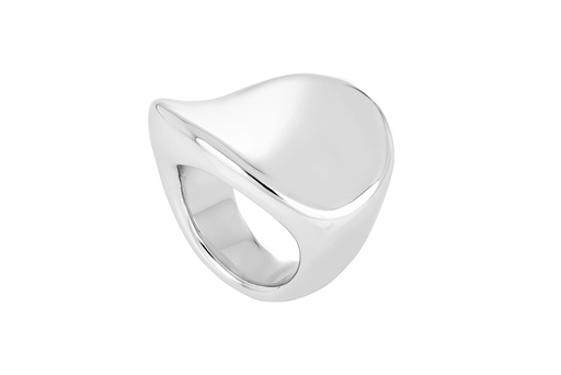Sterling silver wide irregular electroform ring