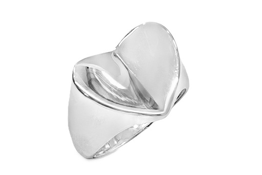 Anillo plata 925 sello corazón