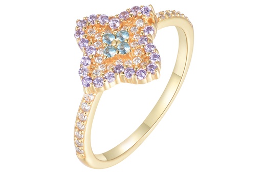 Anillo plata 925 flor