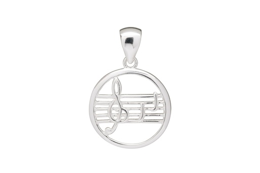 [0003600000PL] Colgante plata 925 nota musical