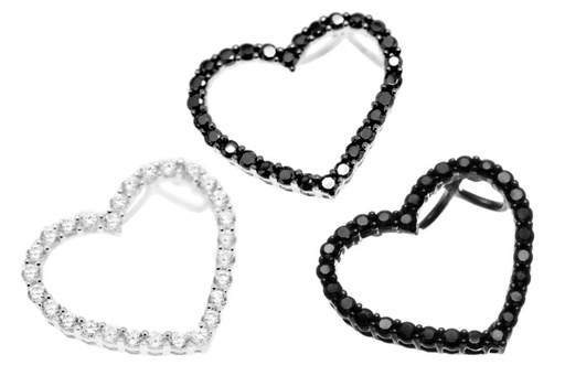 Colgante plata 925 zirconita corazon 