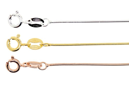 Round snake chain 015 50cm sterling silver