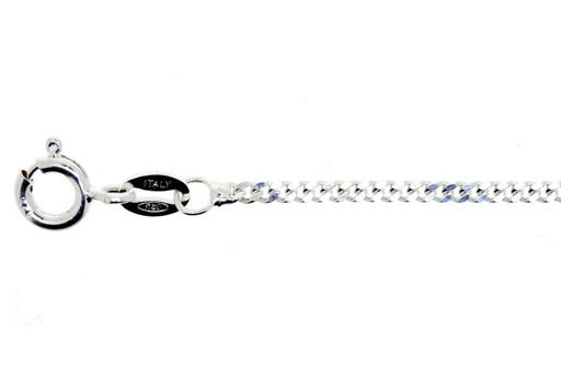 Cadena plata 925 barbada diamantada 2 lados 050 1.8mm