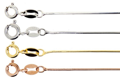 Silver 925 snake chain 8 side dc 015 50cm sterling silver