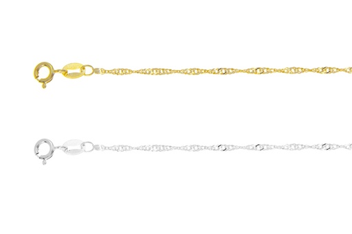 Singapore chain 025 60cm sterling silver