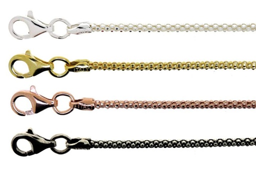 Round korean chain 180 80cm sterling silver