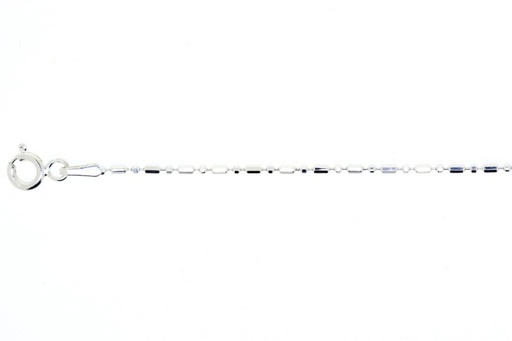 Bead chain 1+1 dc 120 50cm sterling silver