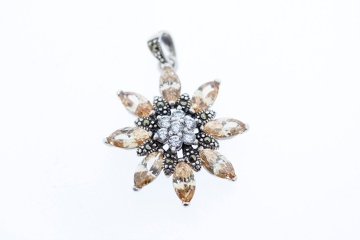 Colgante plata marquesita y zc 