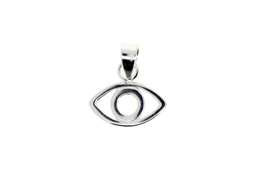 Colgante charm plata 925 ojo turco