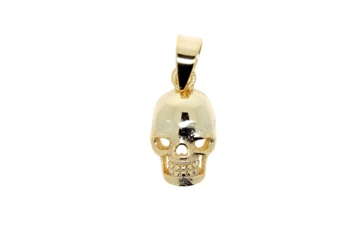 Colgante charm plata 925 calavera 
