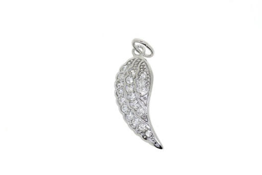 Pendant charm silver 925 cz wing