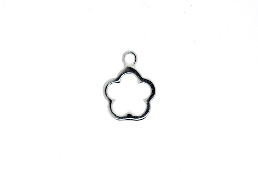 Pendant charm silver 925 flower
