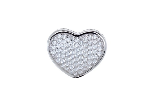 [061900001ZBL] Colgante plata 925 cz corazon 