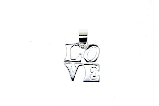 [0652000000PL] Colgante plata 925 letra love 