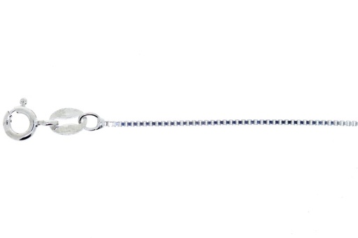 Box chain 015 50cm sterling silver