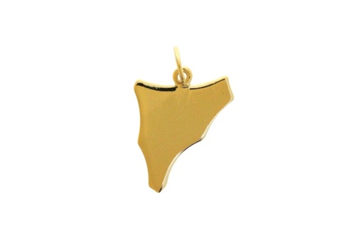 Catalonia map silver pendant 925