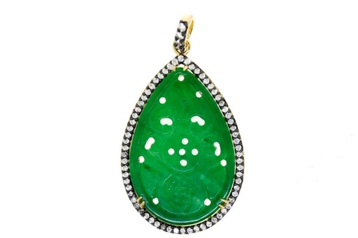 [067420002ZBL] Colgante plata 925 jade con zirconita 