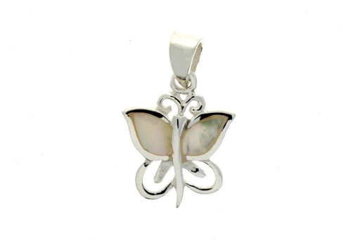 [069520000NBL] Silver 925 mop pendant butterfly